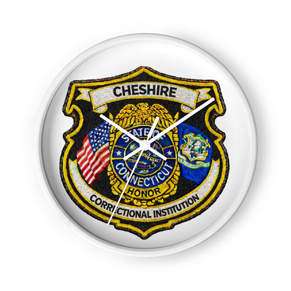 Thumbnail: CT DOC Cheshire CI White Wall Clock