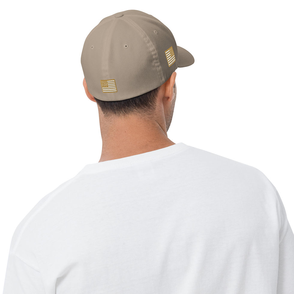 Thumbnail: Correctional Pro Logo Gold/White Embroidered USA Twill Cap