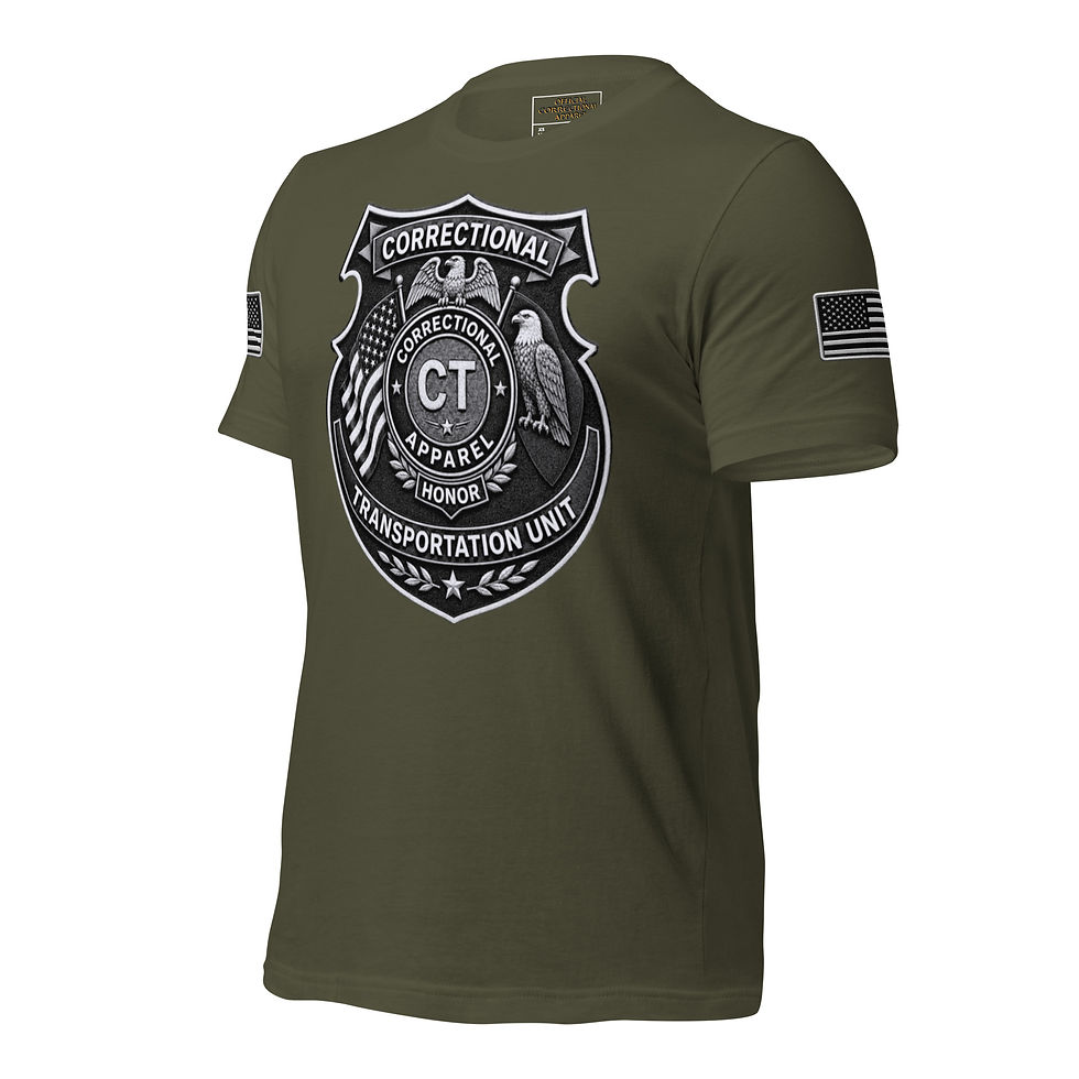 Thumbnail: Correctional Apparel CTU CTU Incognito logo Flag Unisex T-Shirt