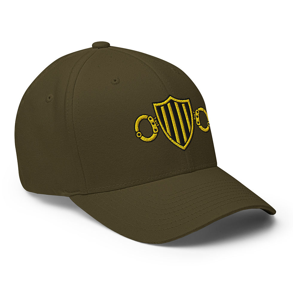 Thumbnail: Master Correction Officer Black/Gold Embroidered logo Twill Cap
