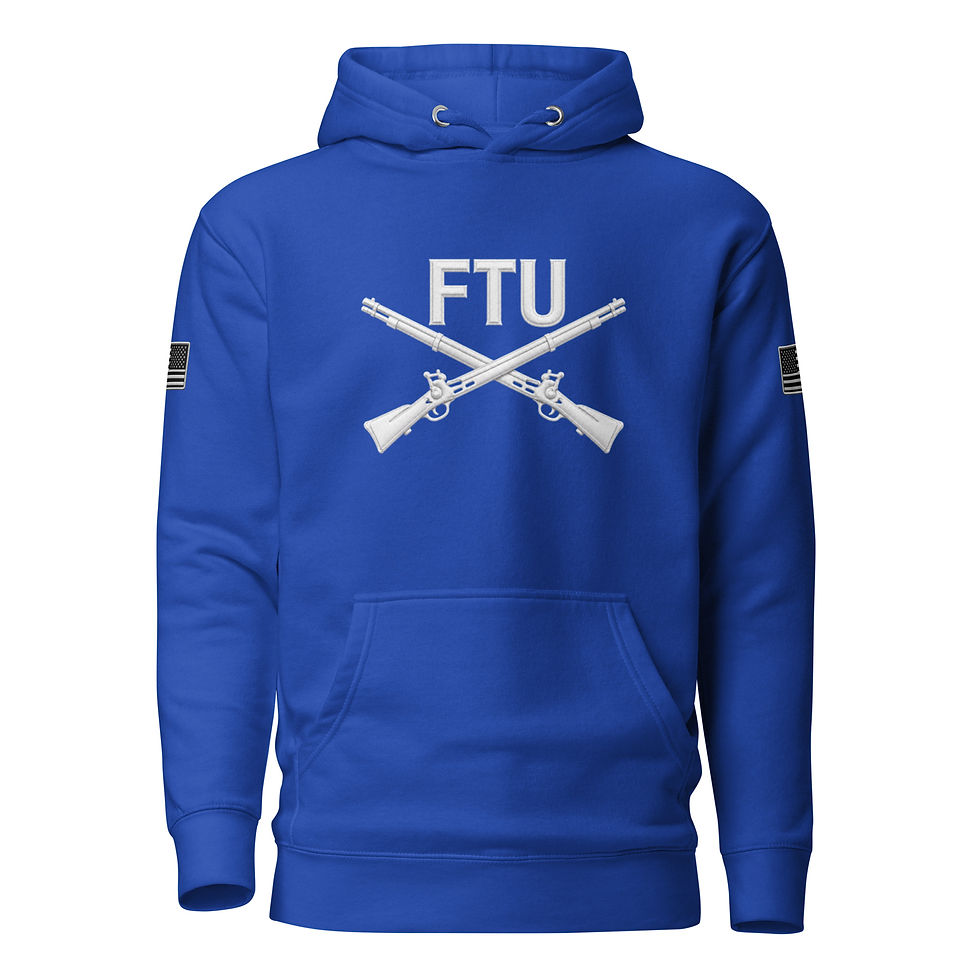Thumbnail: Correctional Apparel FTU FTU White Incognito Logo Flag Unisex Hoodie