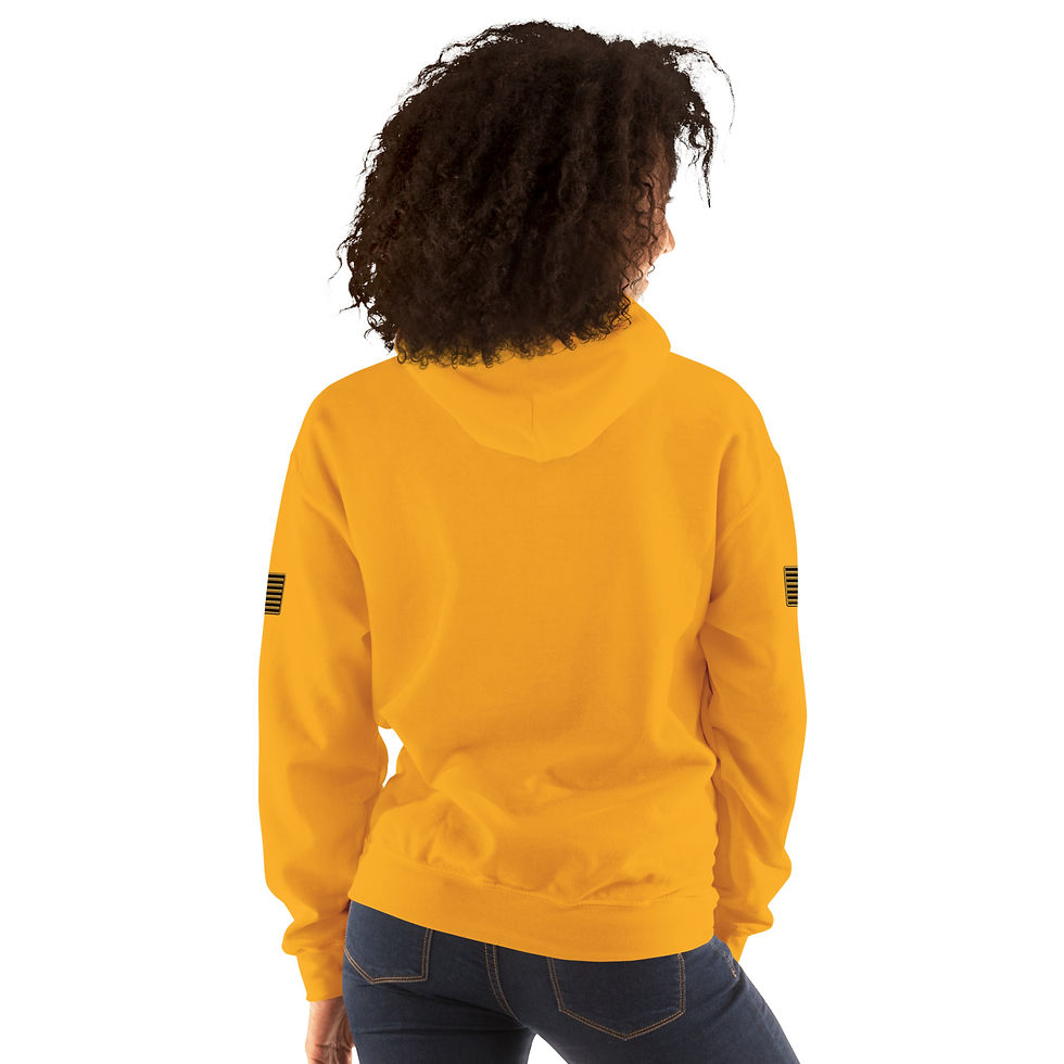 Thumbnail: Correctional Pro logo Black/Golden Bow tie dtf Unisex Hoodie
