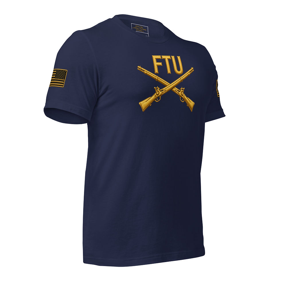 Thumbnail: Correctional Apparel FTU Gold FTU logo Flag Unisex T-Shirt