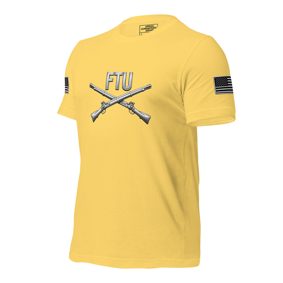 Thumbnail: Correctional Apparel FTU Silver FTU logo Flag Unisex T-Shirt