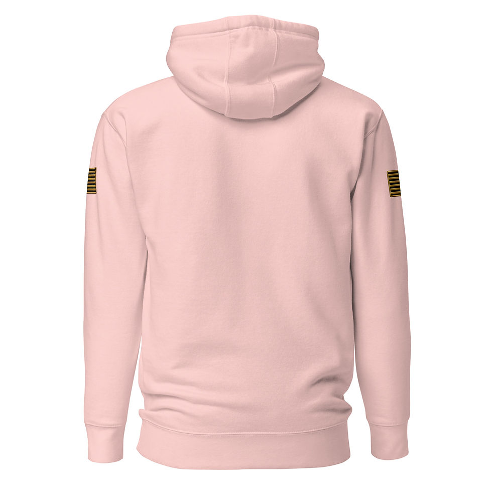 Thumbnail: YO C/O Gold/Navy logo 2 Gold Flag Unisex Hoodie