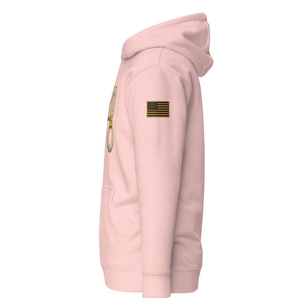 Thumbnail: YO C/O Silver/Gold logo Flag Unisex Hoodie