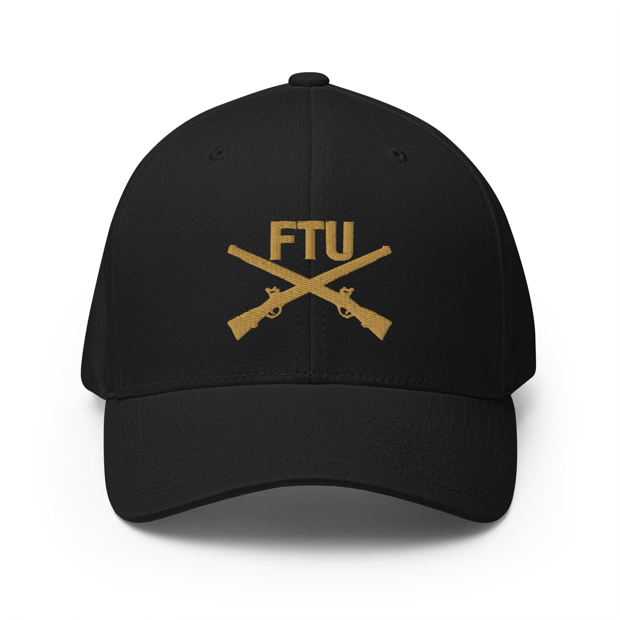 Correctional Apparel FTU Twin Logo Gold Embroidered Twill Cap