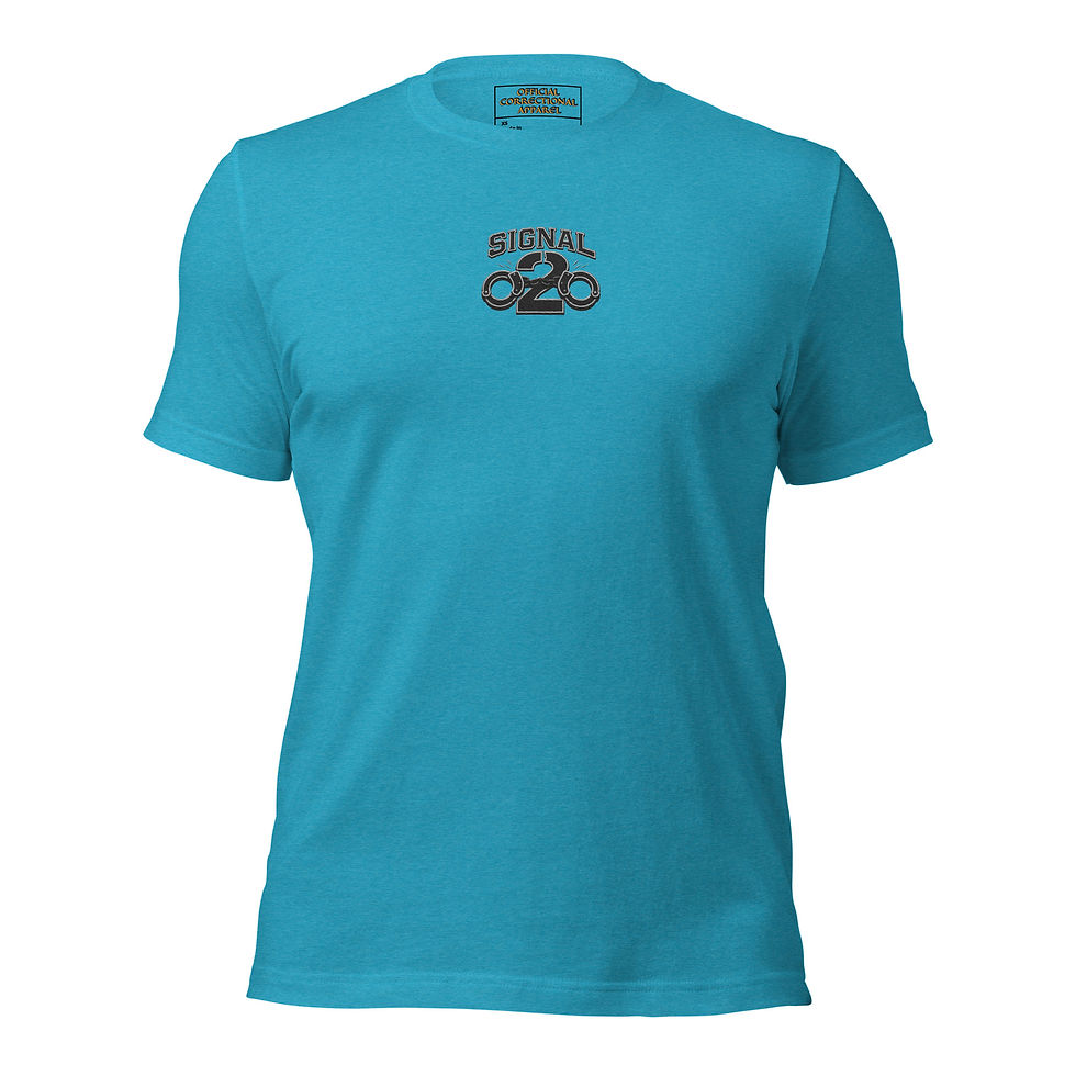 Thumbnail: Signal 2 Unisex T-Shirt – Black/White (Logo · Embroidered)
