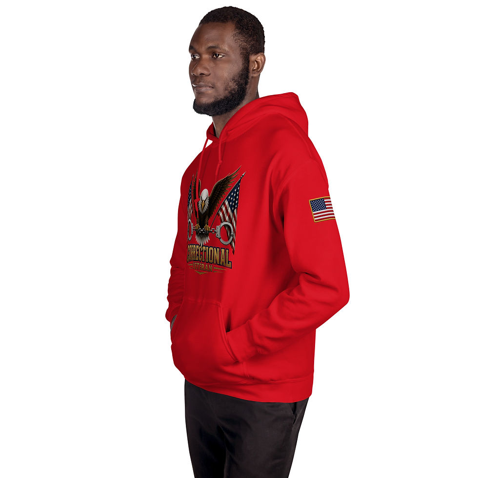 Thumbnail: Classic Correctional Pro Veteran All American Unisex Hoodie