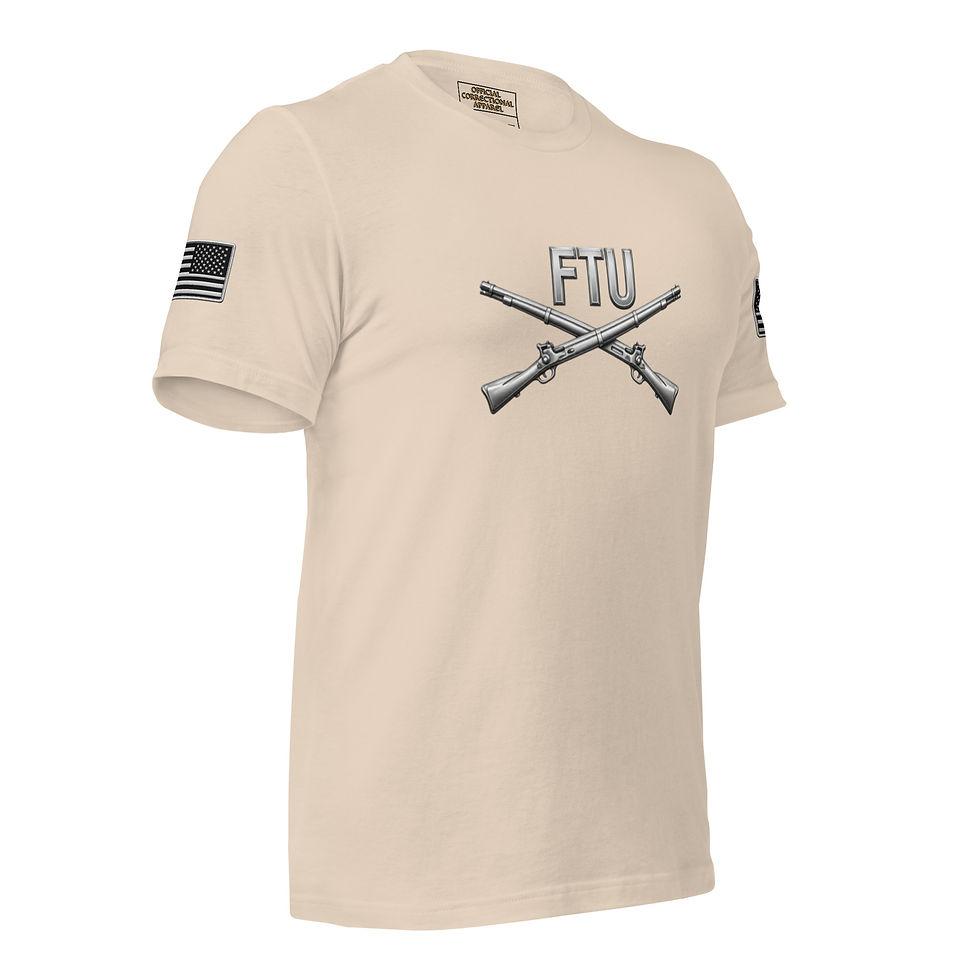 Thumbnail: Correctional Apparel FTU Silver FTU logo Flag Unisex T-Shirt