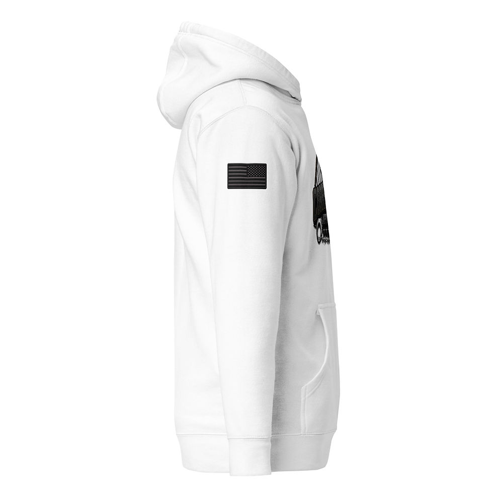Thumbnail: Correctional Apparel Stealth logo Flag Unisex Hoodie