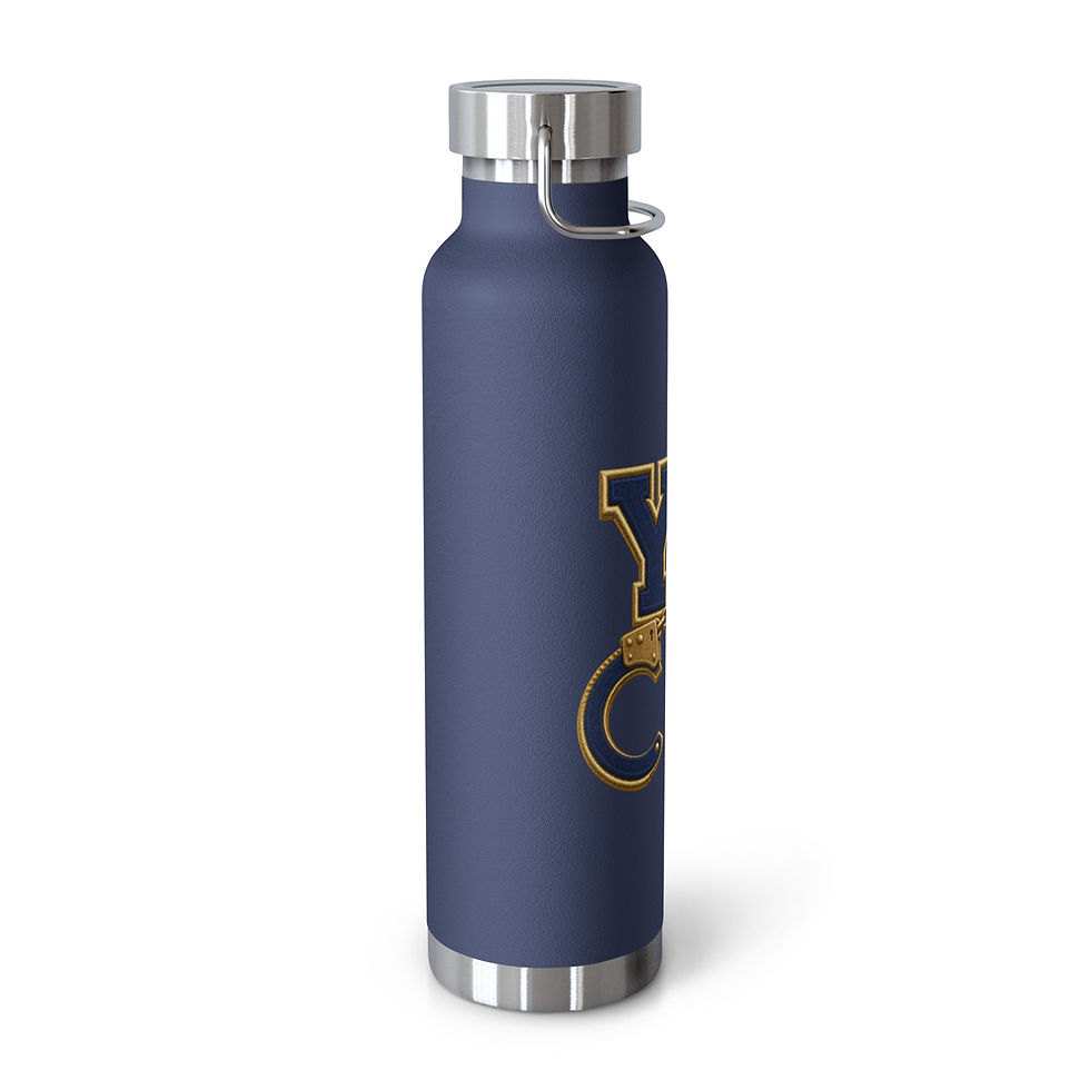 Thumbnail: YO C/O Navy/Gold logo Copper Vacuum Insulated Bottle