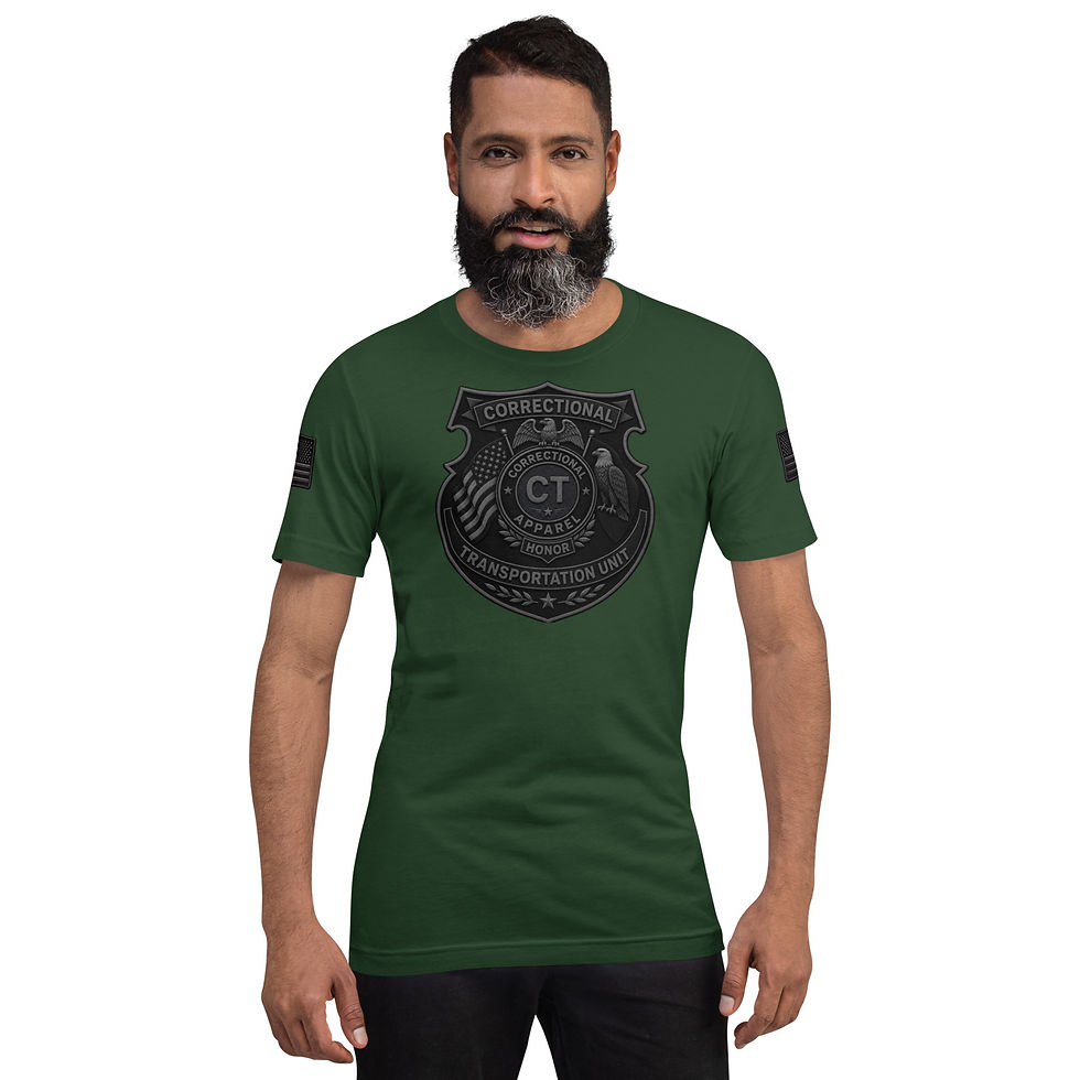 Thumbnail: Correctional Apparel CTU CTU Stealth logo Flag Unisex T-Shirt