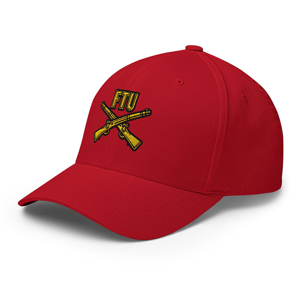 Thumbnail: Correctional Apparel FTU Logo Gold/Black Embroidered Twill Cap
