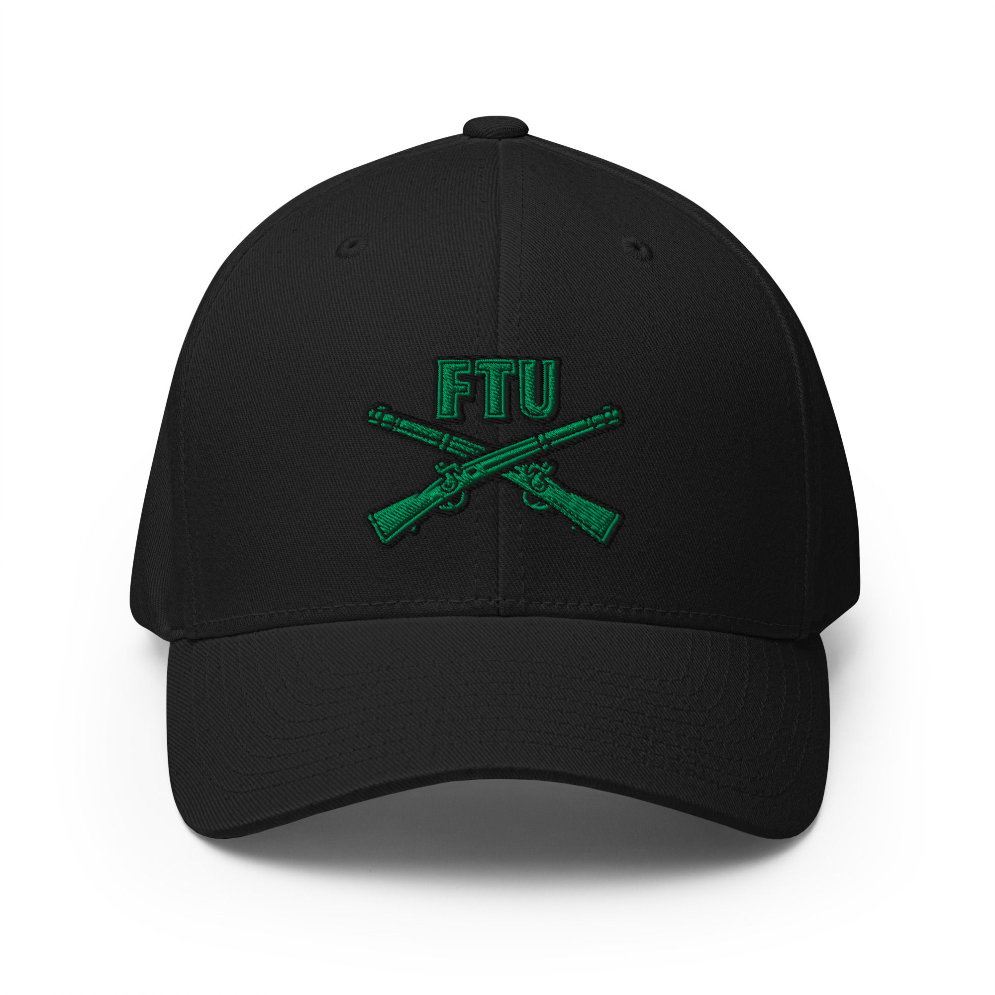 YO C/O 3D FTU Logo Kelly/Black Embroidered Twill Cap