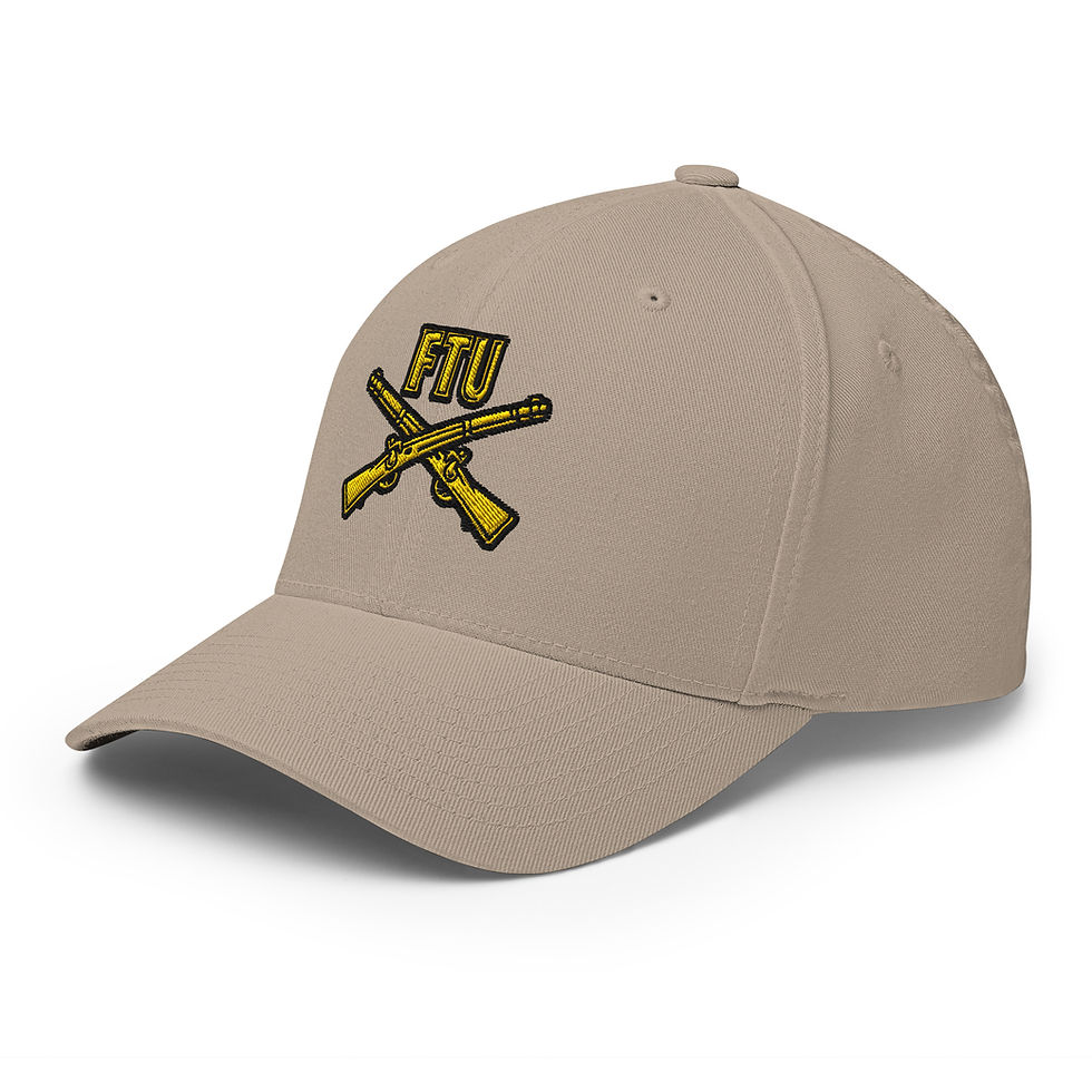 Thumbnail: Correctional Apparel FTU Logo Gold/Black Embroidered Twill Cap