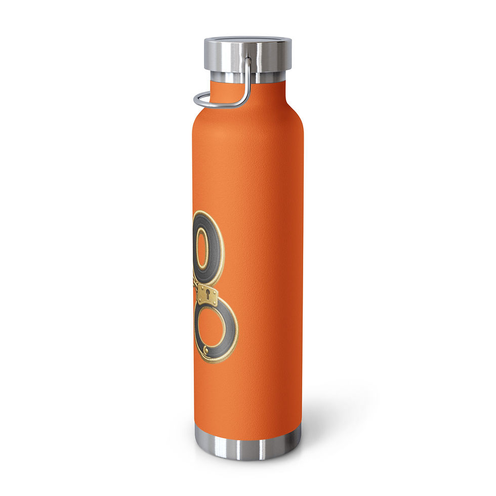 Thumbnail: YO C/O Black/Gold logo Copper Vacuum Insulated Bottle