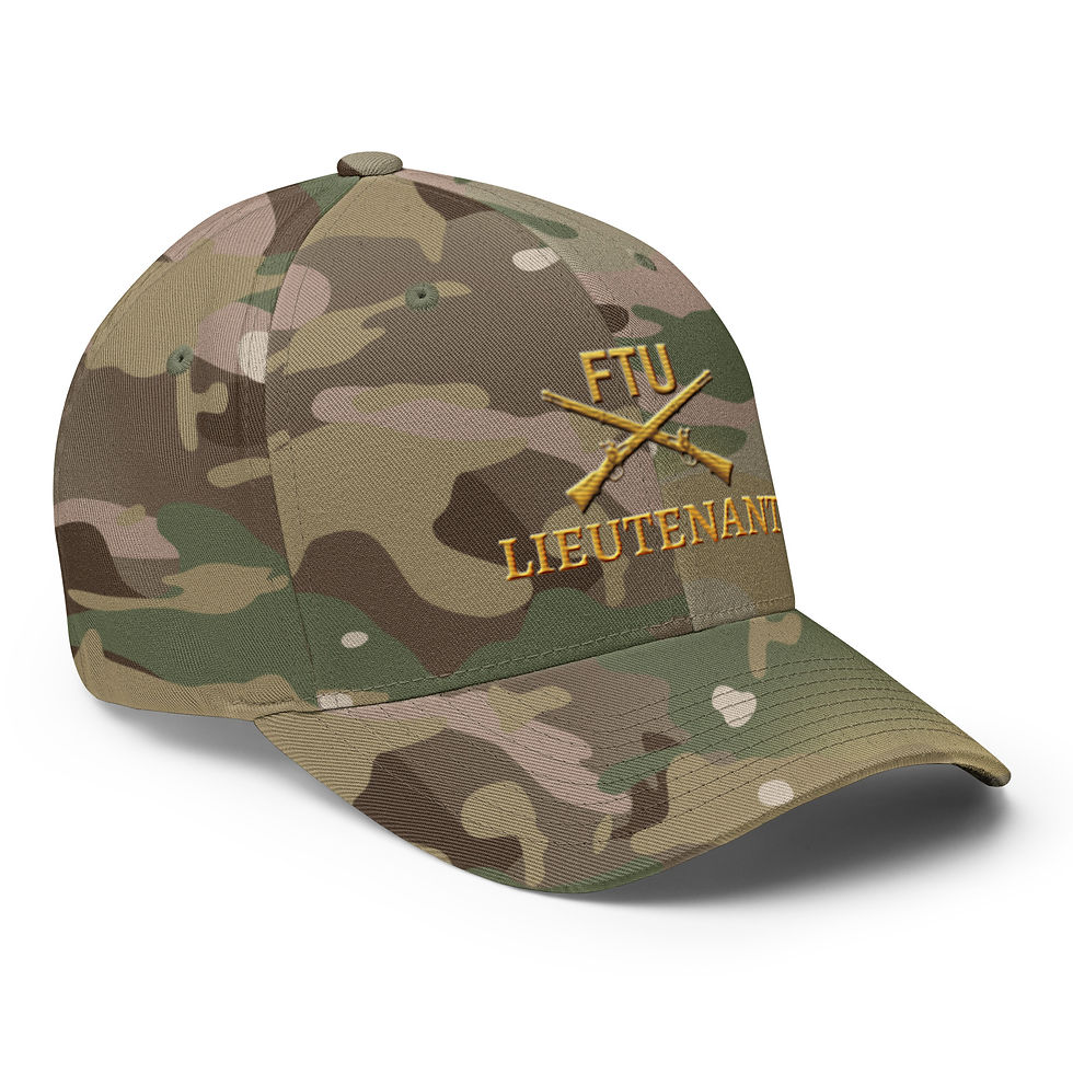 Thumbnail: Correctional Apparel FTU Logo Lieutenant Gold Embroidered Twill Cap