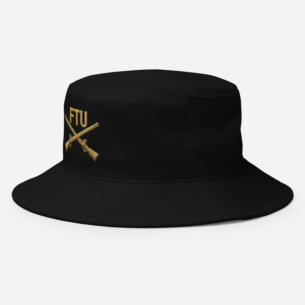 Thumbnail: Correctional Apparel Gold FTU Log Embroidered Bucket Hat