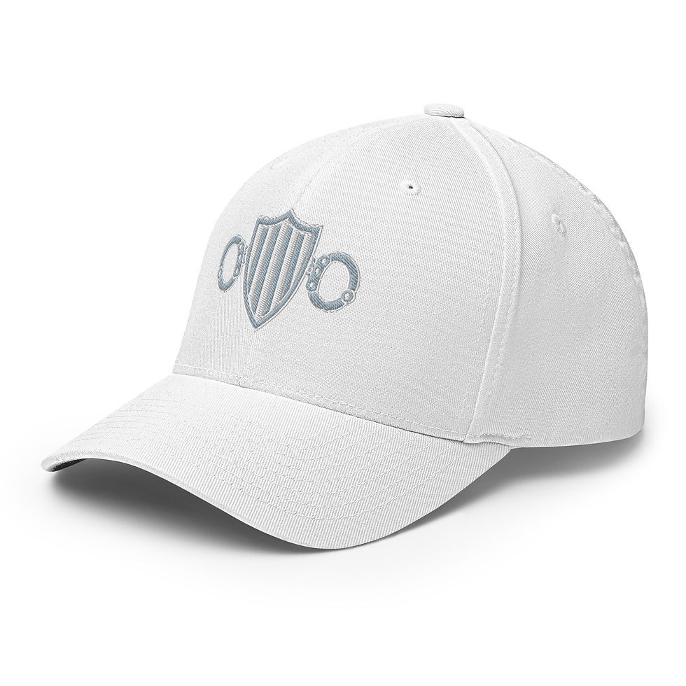 Thumbnail: Master Correction Officer White/Silver Embroidered logo Twill Cap