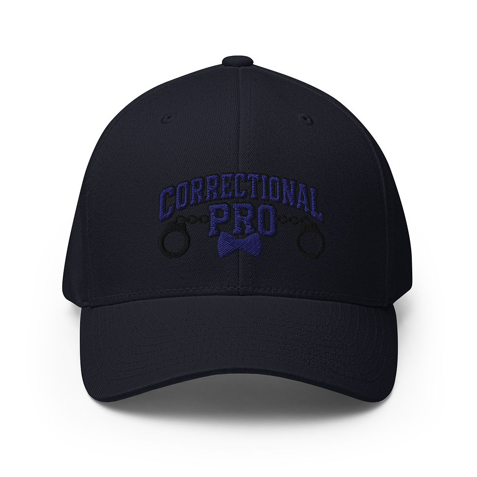 Thumbnail: Correctional Pro Logo Navy/Black Embroidered Twill Cap