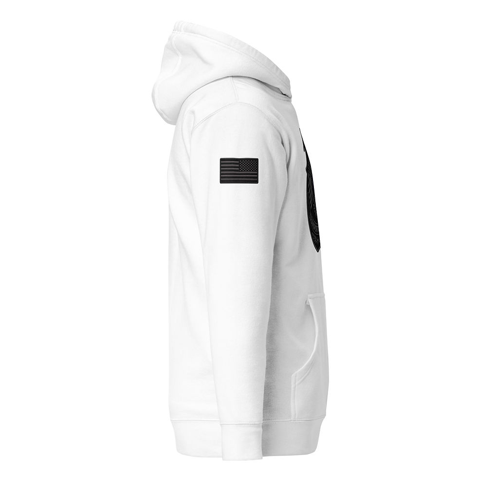 Thumbnail: Correctional Apparel CTU Blue Stealth logo Flag Unisex Hoodie