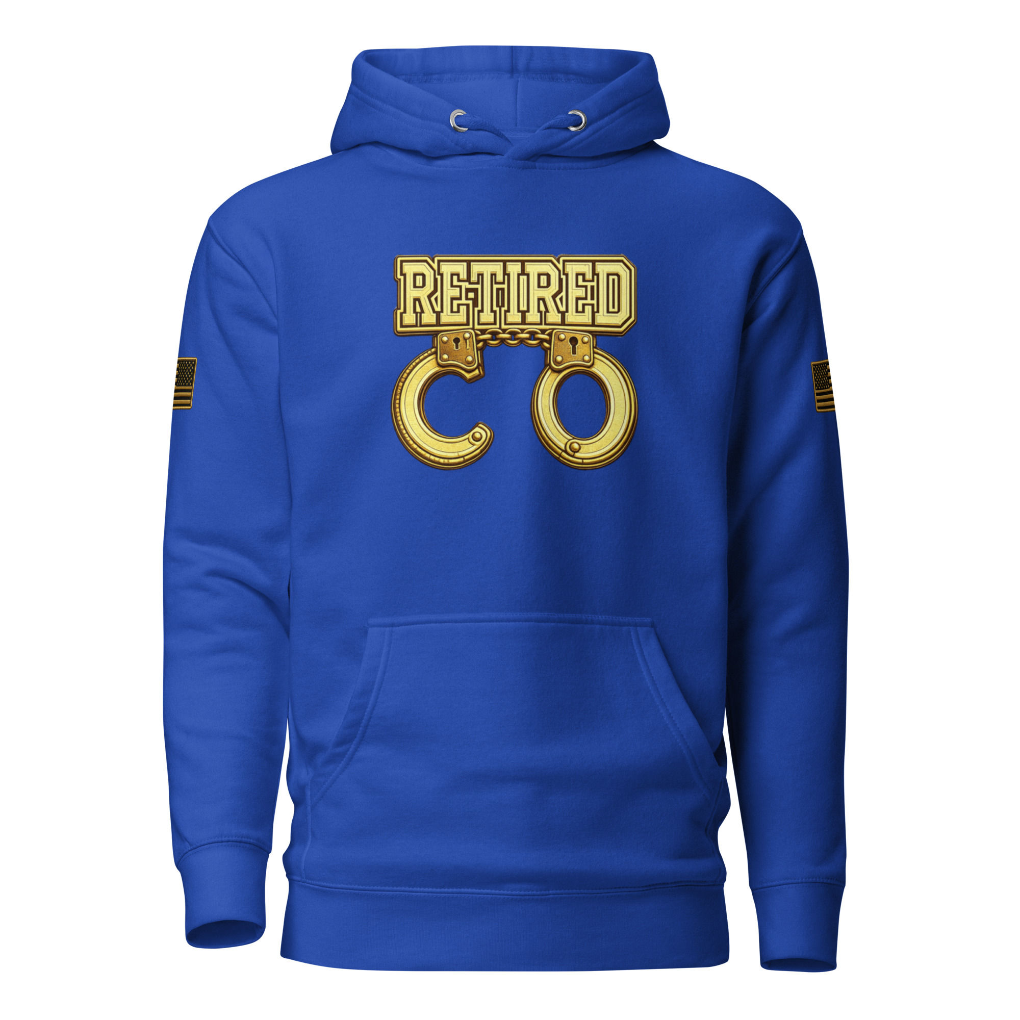 YO C/O Retired Gold logo Flag Unisex Hoodie