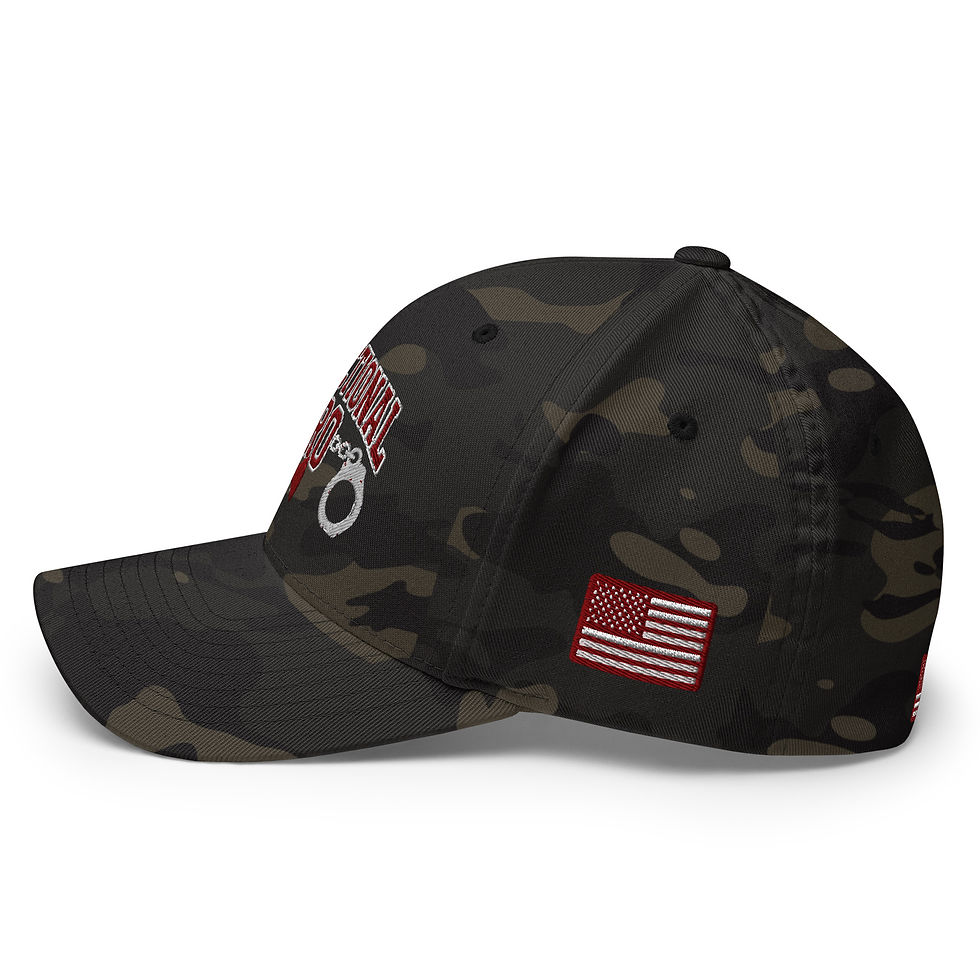 Thumbnail: Correctional Pro Logo Maroon/White USA Embroidered Twill Cap