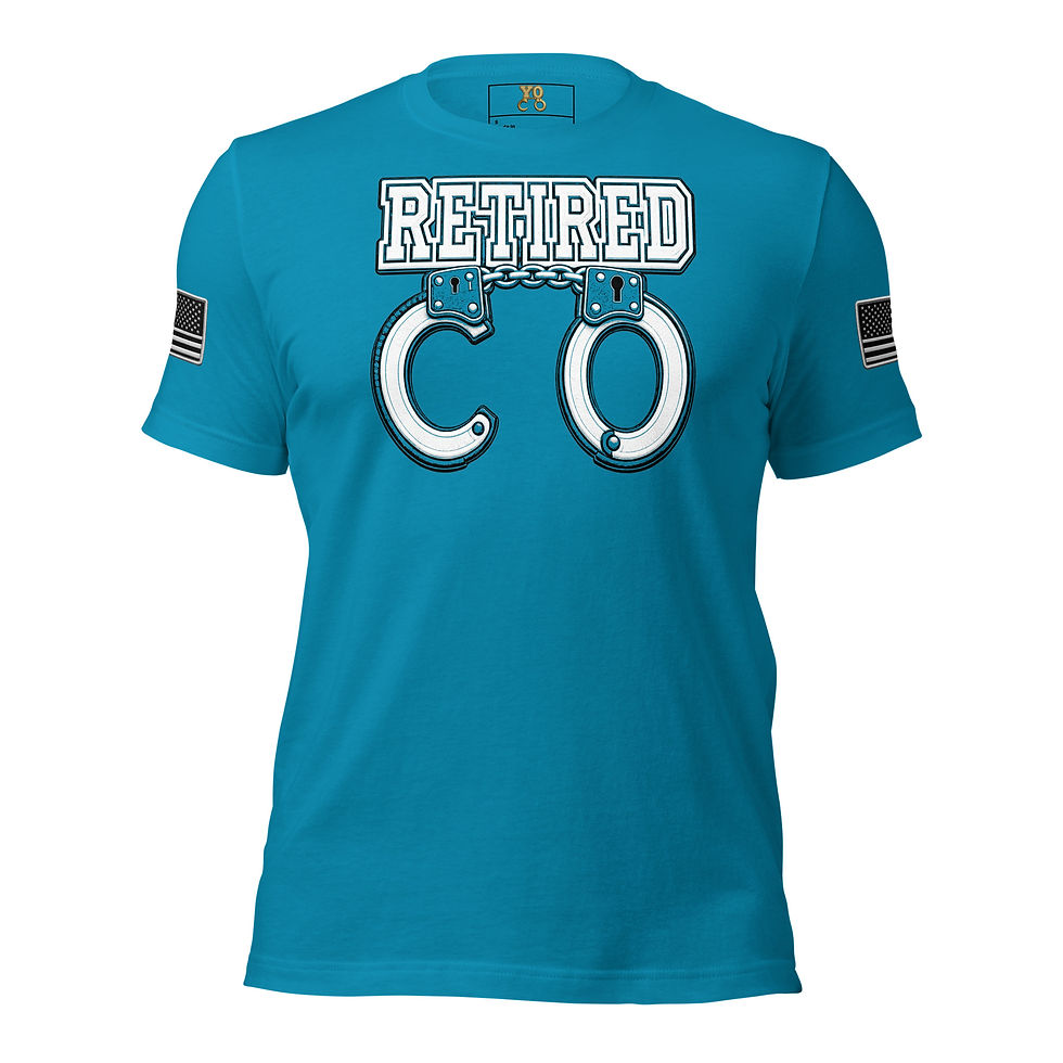 Thumbnail: YO C/O Retired White/Black logo Flag Unisex T-Shirt