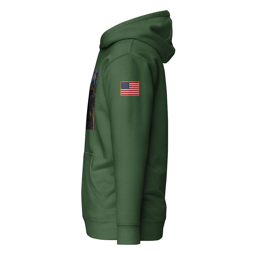 Thumbnail: YO C/O Perimeter Officer Male Premium Hoodie – Design 3