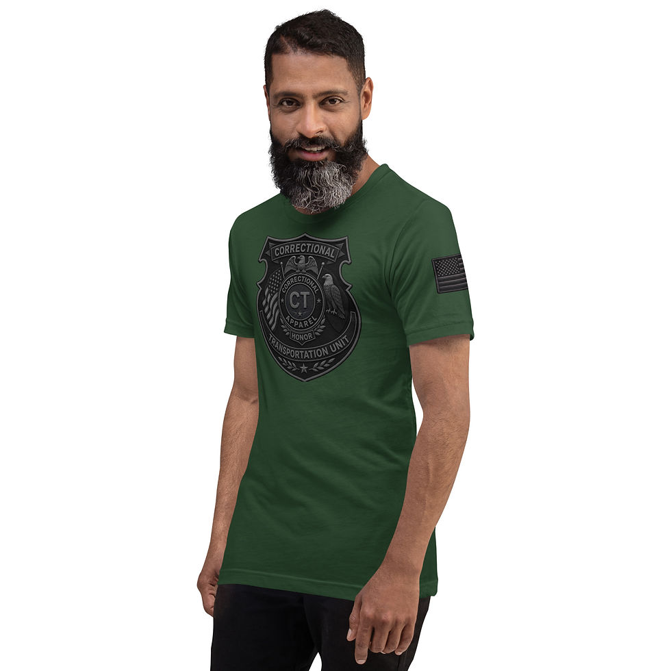 Thumbnail: Correctional Apparel CTU CTU Stealth logo Flag Unisex T-Shirt