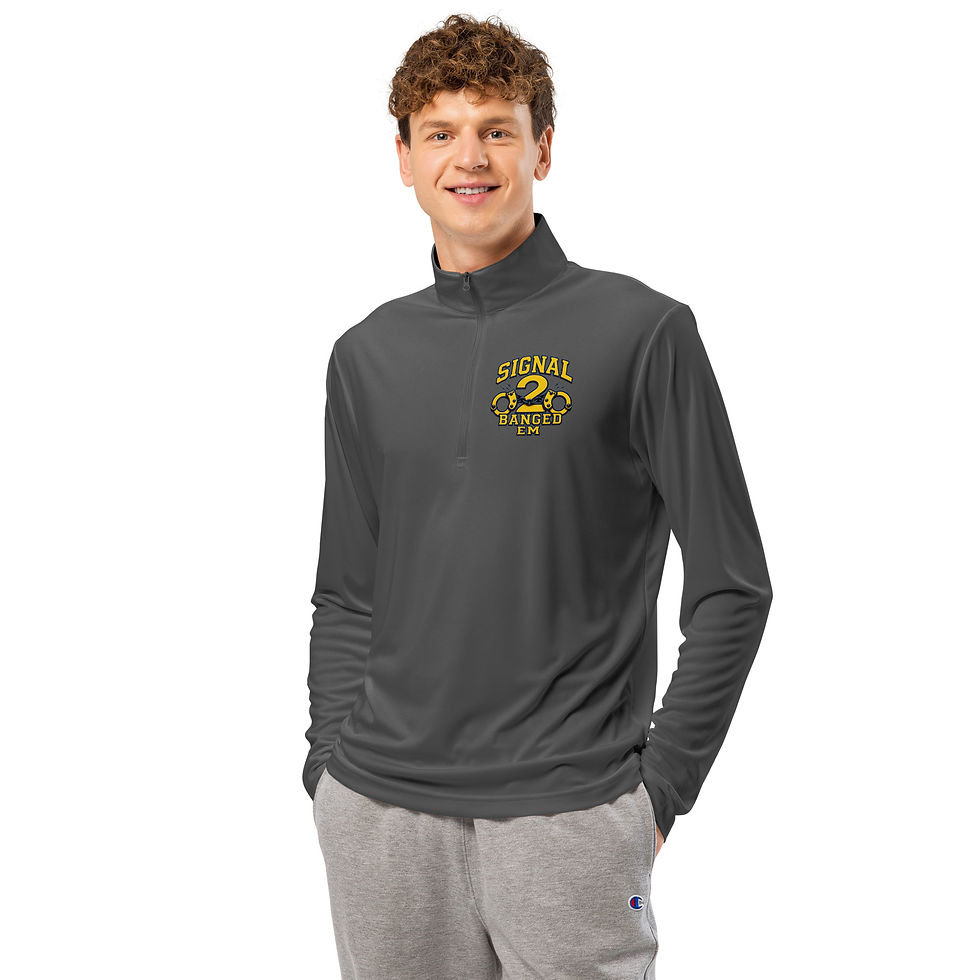 Thumbnail: Signal 2 Banged em Support Supervisor quarter-zip pullover
