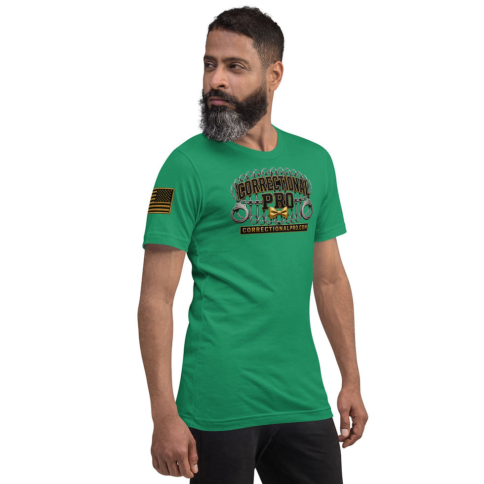Thumbnail: Correctional Pro logo Gold Unisex t-shirt