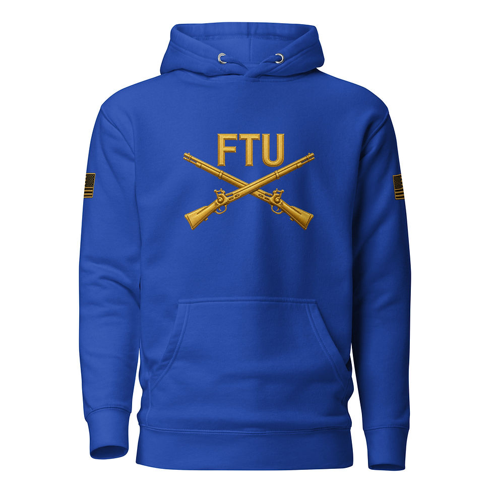 Thumbnail: Correctional Apparel FTU FTU Gold Logo Flag Unisex Hoodie