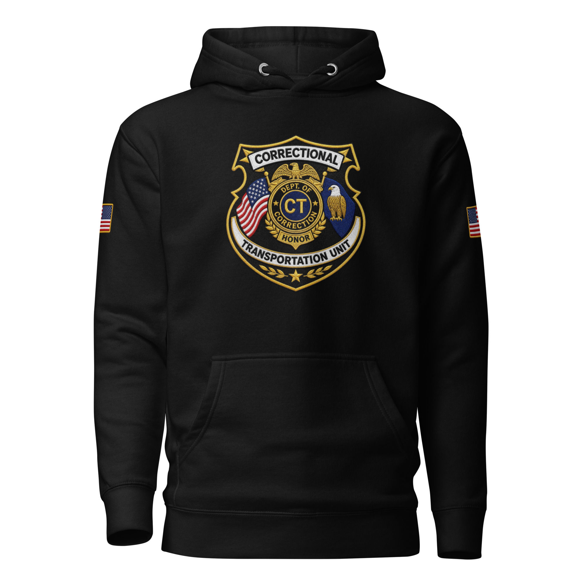Correctional Apparel CTU Blue logo Flag Unisex Hoodie