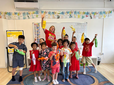 Students celebrating Lunar New Year at Astor International School