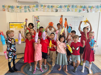 Students celebrating Lunar New Year at Astor International School