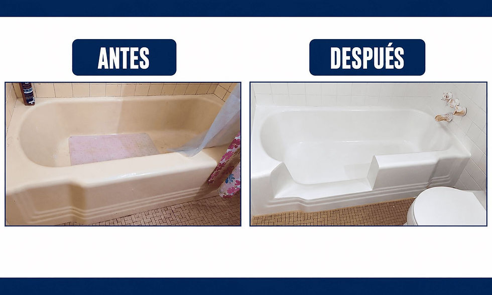 Acceso a bañera antes y después