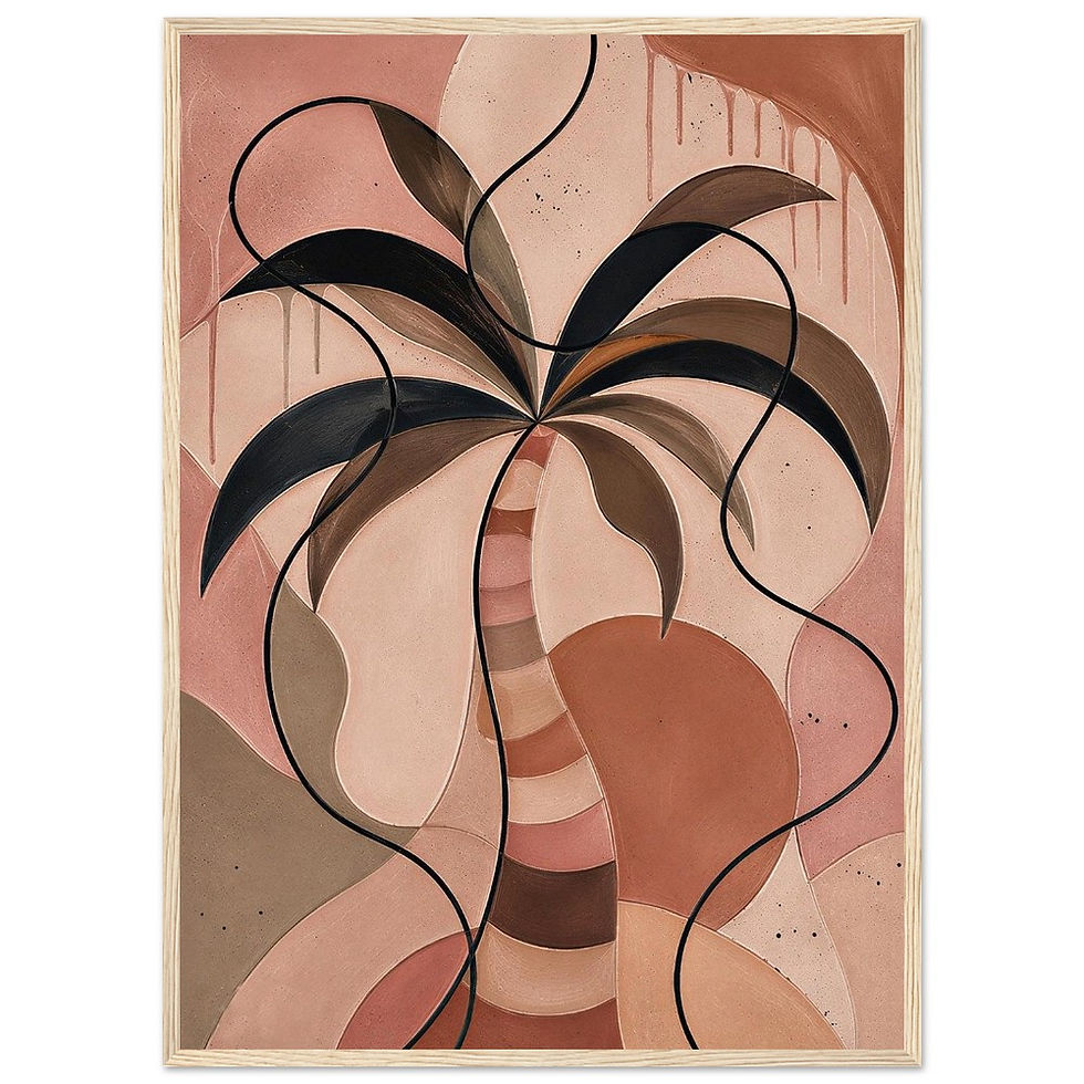 Thumbnail: Terra Palm Form - Wooden Framed Poster