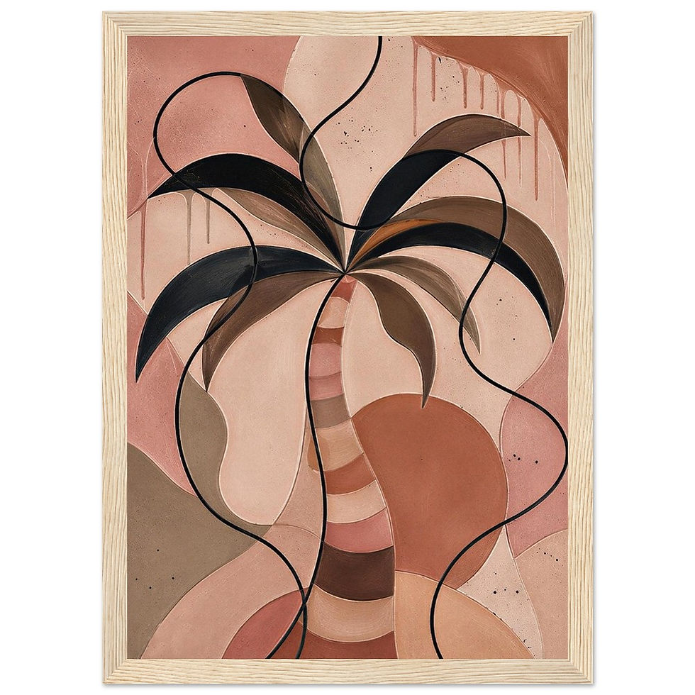 Thumbnail: Terra Palm Form - Wooden Framed Poster
