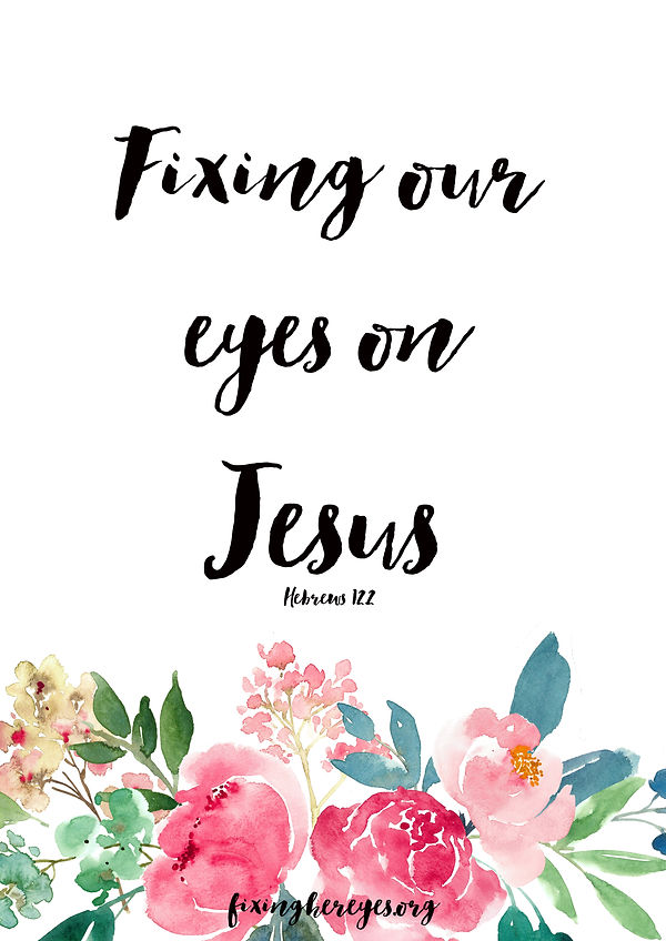 Fixing Her Eyes on Jesus screensaver