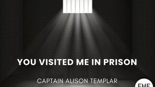 You Visited Me in Prison – reflections on hope from a prison chaplain