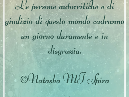 Le persone autocritiche...