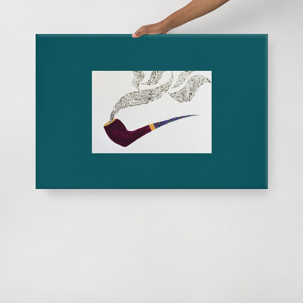 Miniaturbild: Stampa su tela Pipe musicali gustave de la reine. Quadro moderno astratto