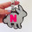 Thumbnail: Any Shape Felt Key Ring with Letter