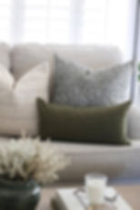 Thumbnail: Neutral Striped Pillow Cover, Natural Throw Pillow | Evans