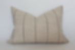 Thumbnail: Neutral Striped Pillow Cover, Natural Throw Pillow | Evans