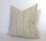 Thumbnail: Neutral Striped Pillow Cover, Natural Throw Pillow | Evans