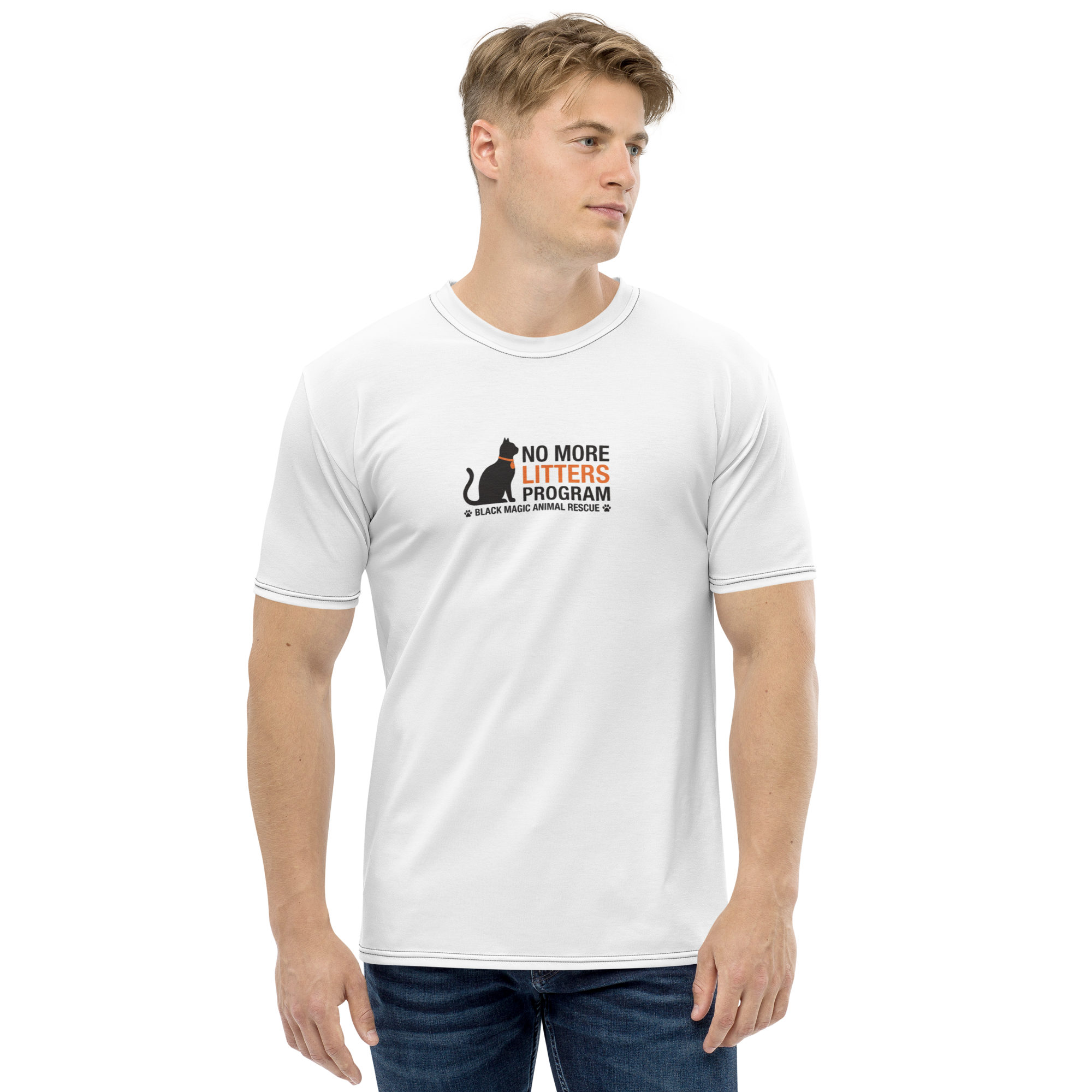 No More Litters Men's Crew Neck T-Shirt