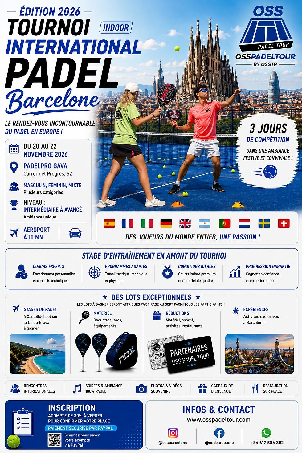 Barcelone 2026 : relève le défi du grand tournoi international amateur